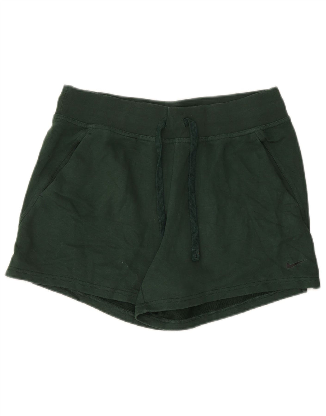 NIKE Short de sport Dri Fit pour femme UK 14 Vert moyen