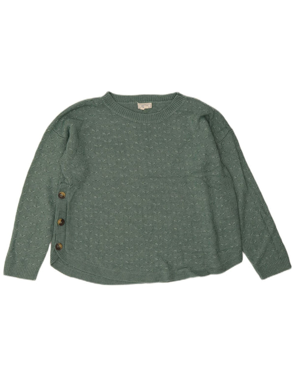 Fat Face Pull col bateau pour femme UK 14 Large Vert Viscose