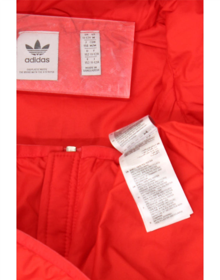 ADIDAS Veste matelassée à capuche garçon 11-12 ans Rouge Polyester