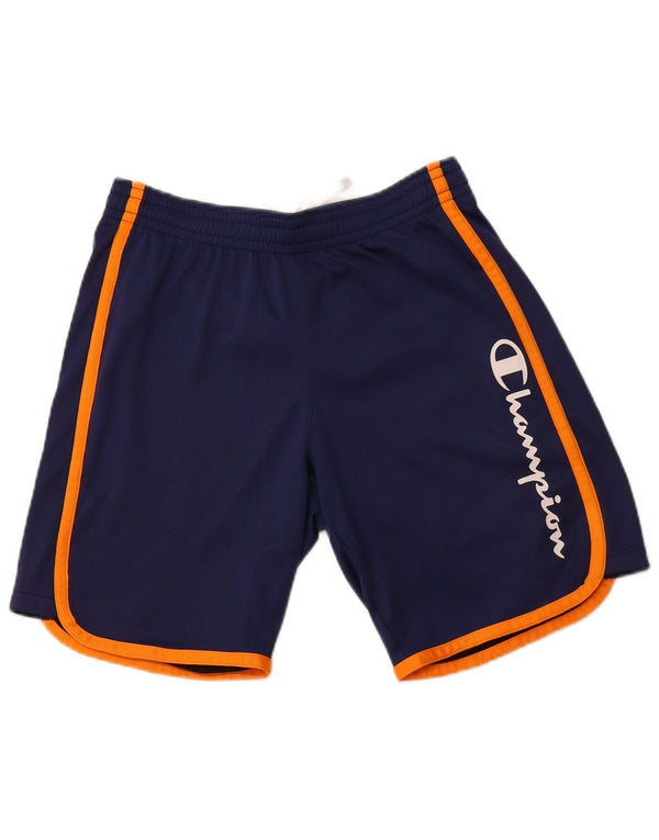 CHAMPION Short de Sport Graphique Garçon 15-16 ans 2XL Bleu Marine Polyester