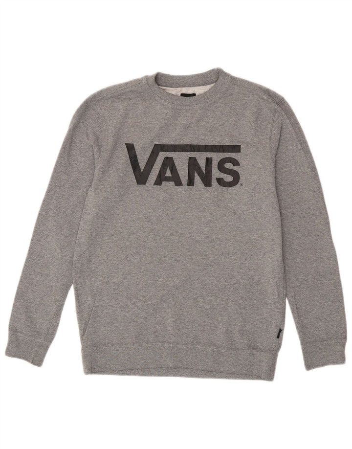 VANS Sweat-shirt graphique pour femme UK 14 Large Gris