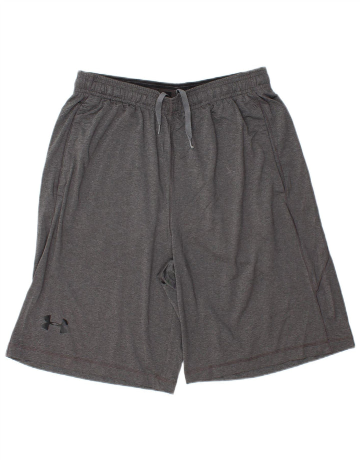 UNDER ARMOUR Short de Sport Heat Gear Homme Gris Moyen