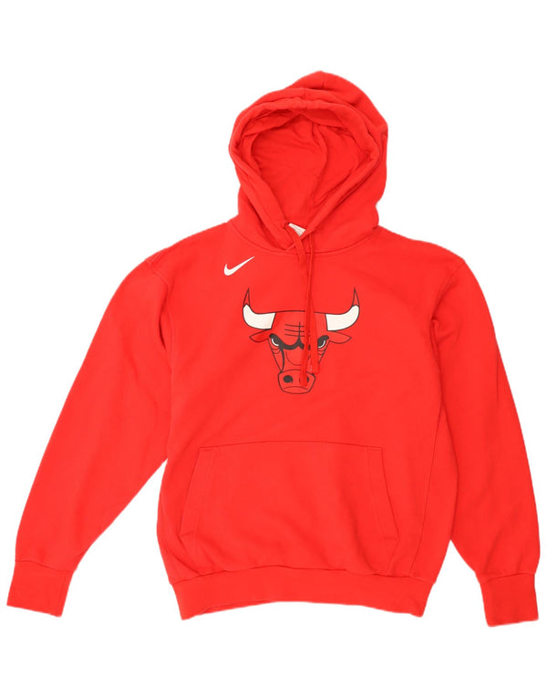 NIKE Pull à capuche graphique surdimensionné Chicago Bulls pour femme UK 10 Petit Rouge