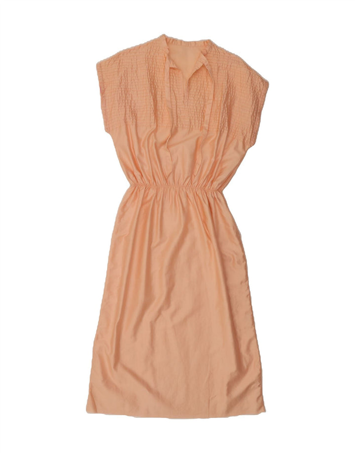 VINTAGE Womens Sleeveless Maxi Dress UK 19 Medium Pink Vintage Vintage and Second-Hand Vintage from Messina Hembry 