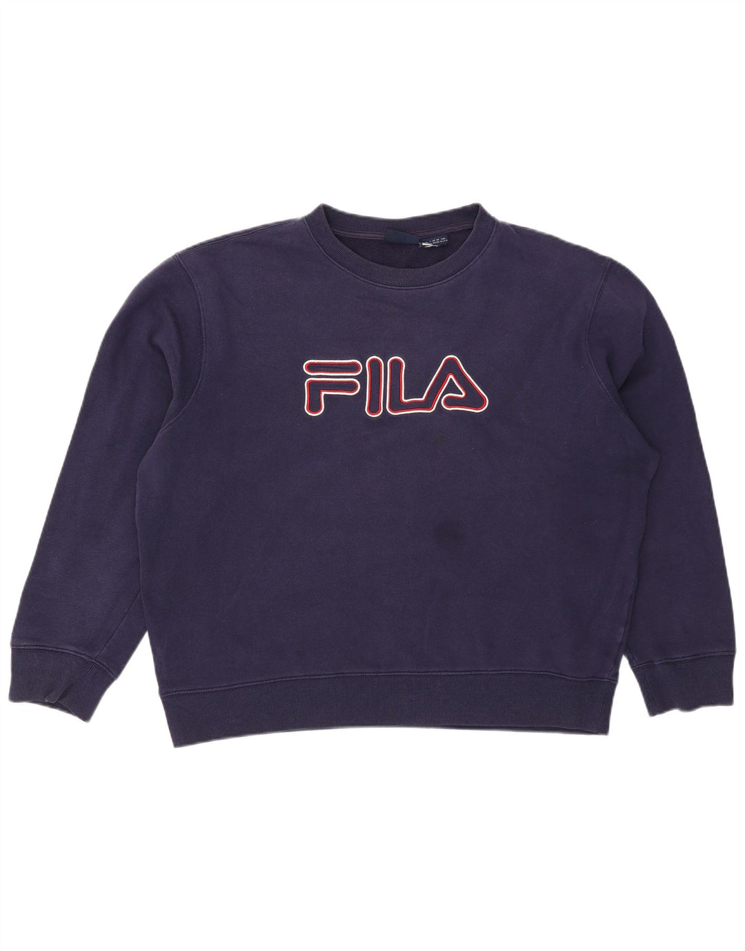 Fila Sweat-shirt graphique pour homme en coton bleu marine 2XL
