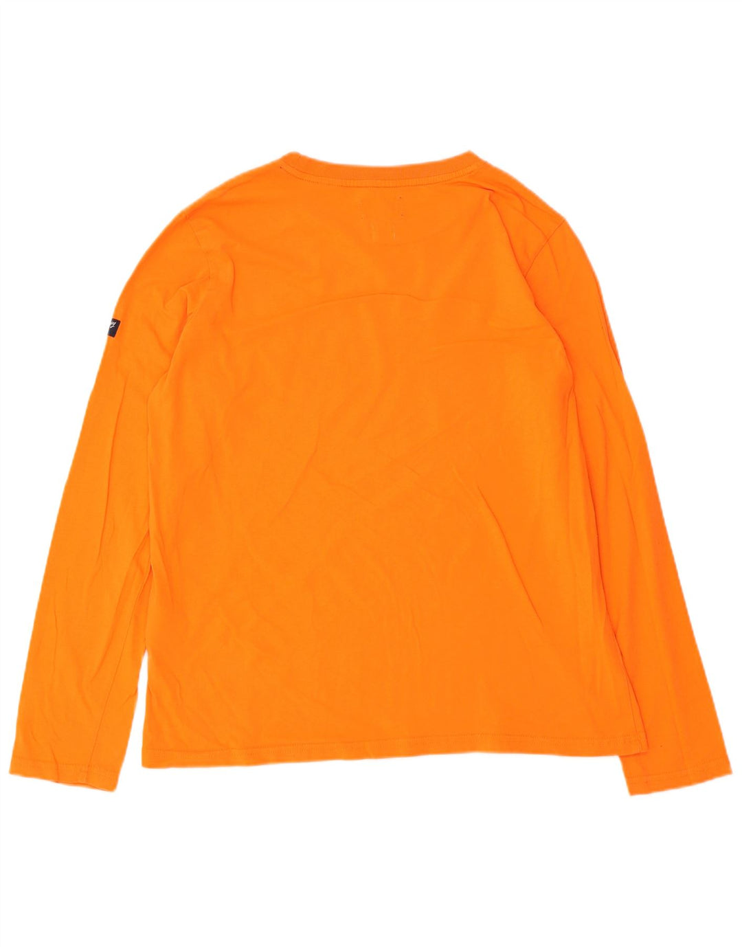 Superdry Haut graphique à manches longues pour femme UK 12 Orange moyen Coton