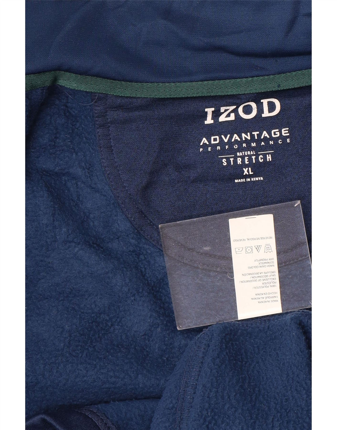 IZOD Veste de survêtement sans manches pour homme XL Bleu marine Polyester