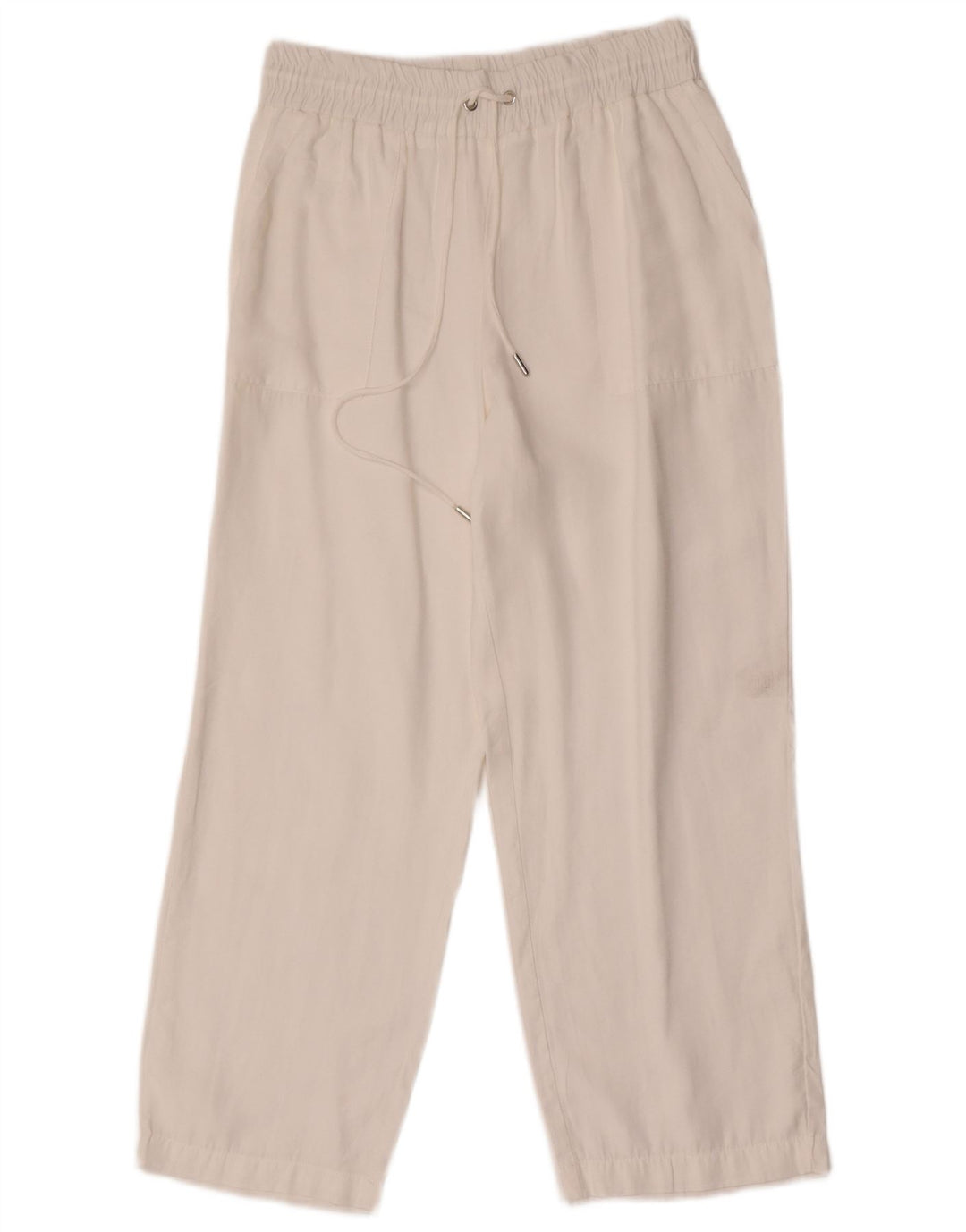 Zara Pantalon court femme Small W26 L25 Modal blanc