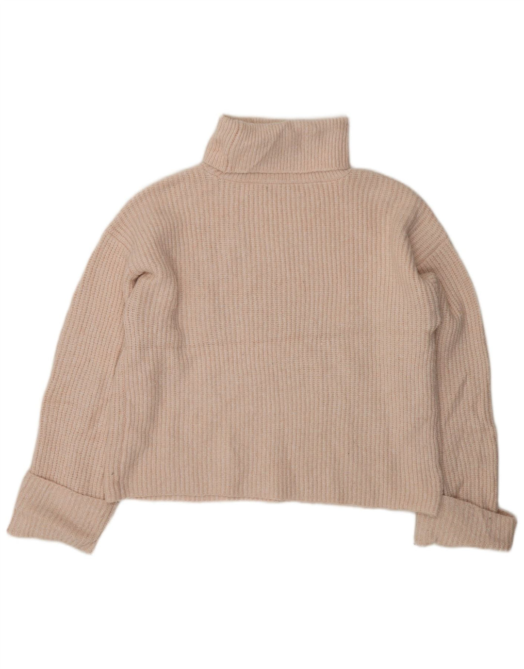 MARKS & SPENCER Pull col roulé pour femme UK 14 Rose moyen