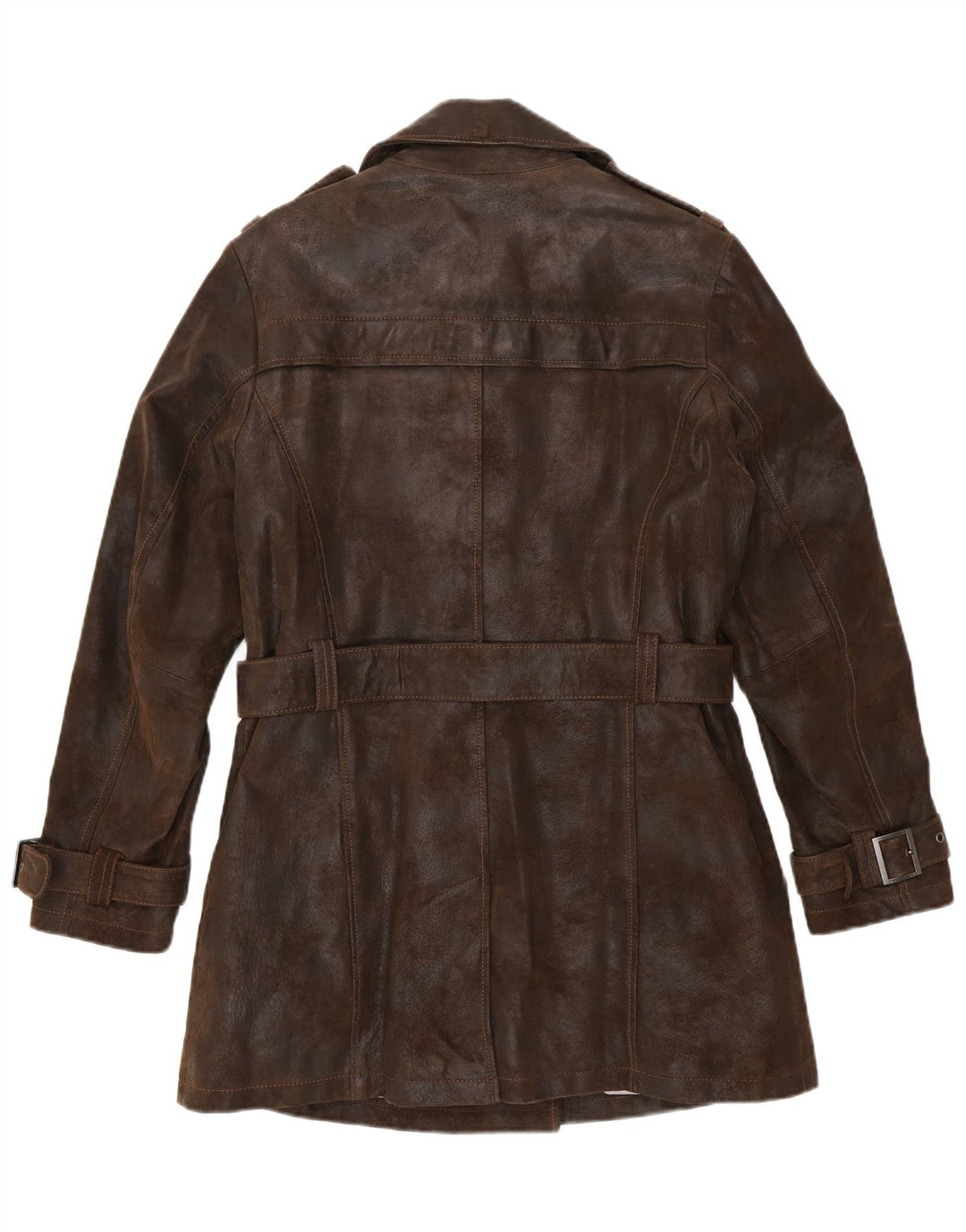 Frieda & Freddies Manteau en cuir pour femme IT 44 Marron moyen