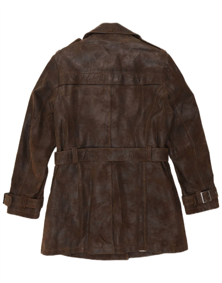 Frieda & Freddies Manteau en cuir pour femme IT 44 Marron moyen