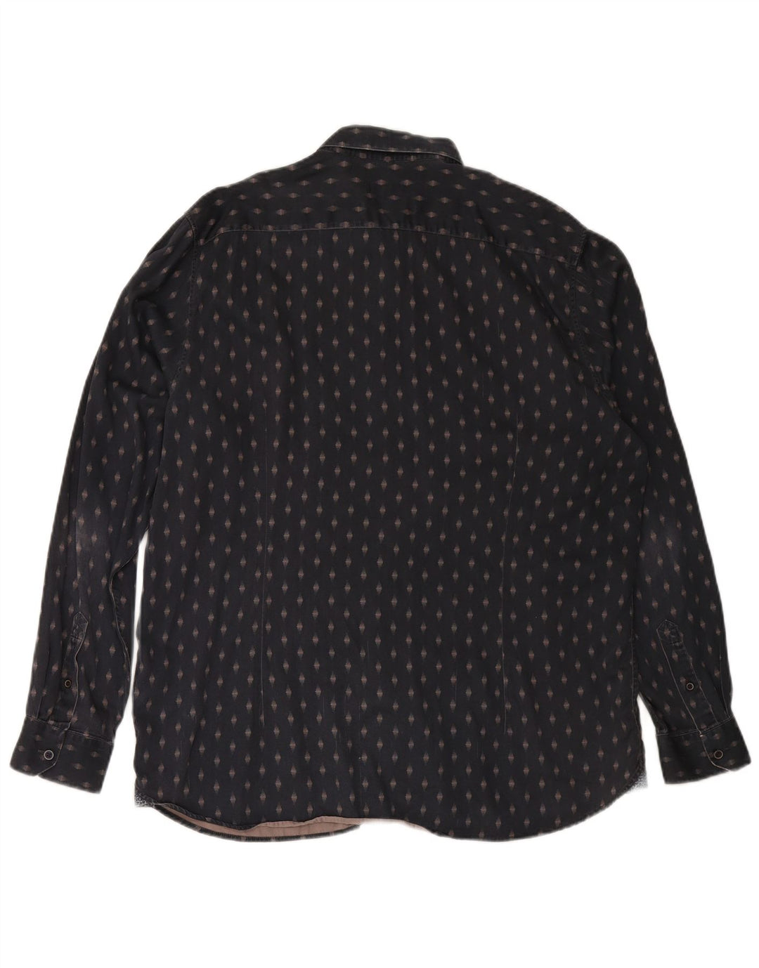 TED BAKER Chemise Homme Taille 7 3XL Bleu Marine Coton Géométrique