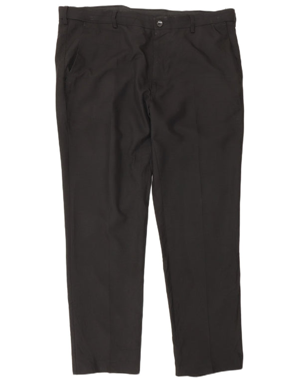 Marks & Spencer Pantalon de costume droit coupe droite pour homme W40 L30 Noir