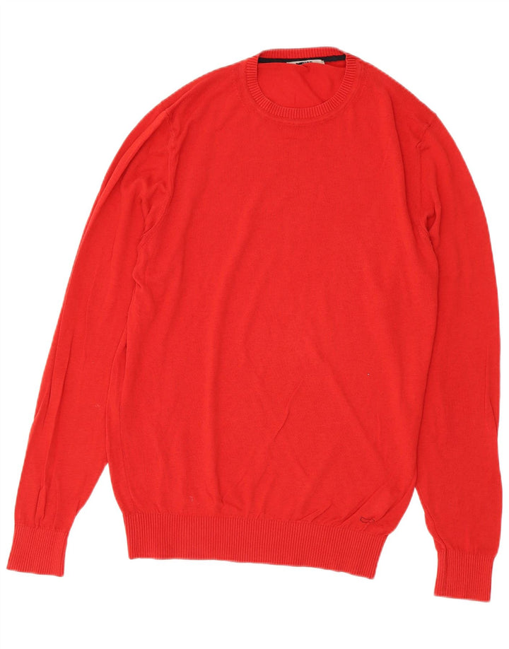 Gas Pull à col rond pour homme en coton rouge Taille L