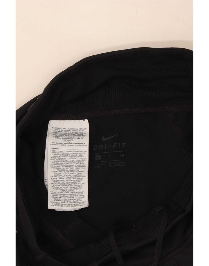 Nike Leggings Femme UK 8 Petit Polyester à Pois Noir