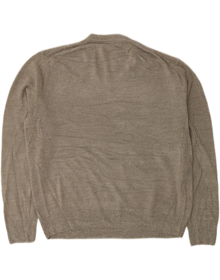 DOCKERS Pull Col V Homme XL Kaki Moucheté Acrylique