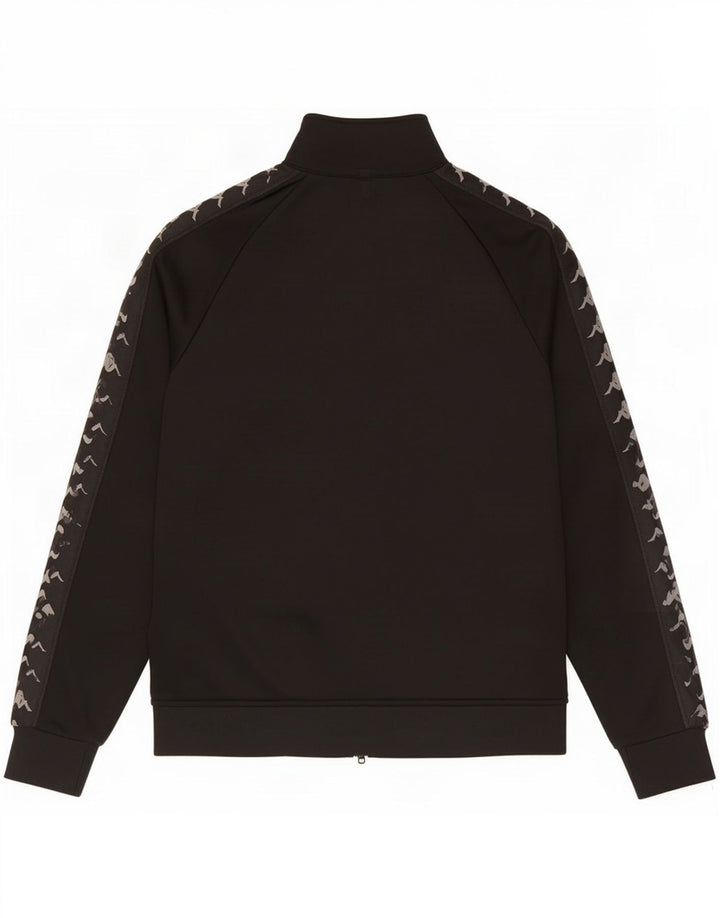Kappa Veste de survêtement graphique pour homme Petit Noir Polyester