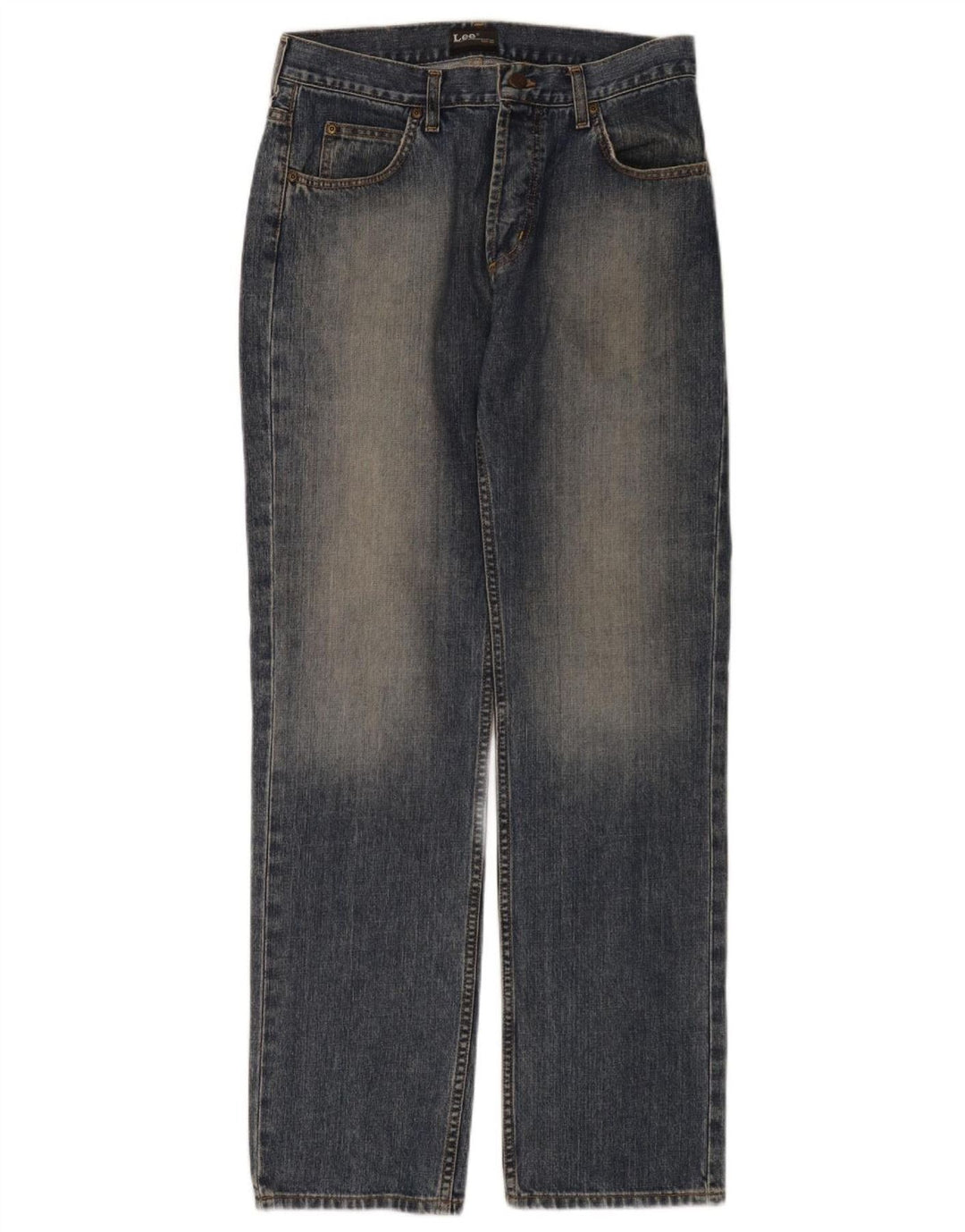 Lee Jean droit Seattle femme W33 L34 bleu coton