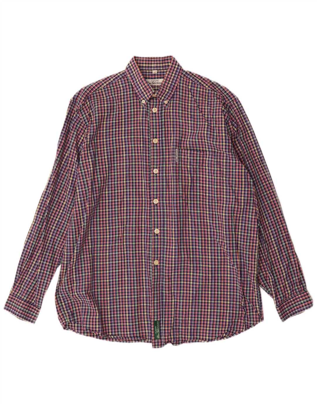 BEN SHERMAN Chemise Homme XL Carreaux Multicolores