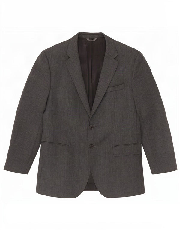 Hugo Boss Veste blazer à 2 boutons pour homme EU 52 XL Gris laine vierge