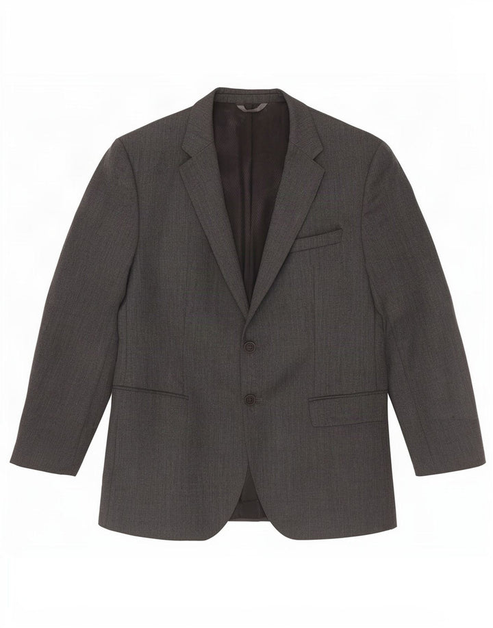 Hugo Boss Veste blazer à 2 boutons pour homme EU 52 XL Gris laine vierge