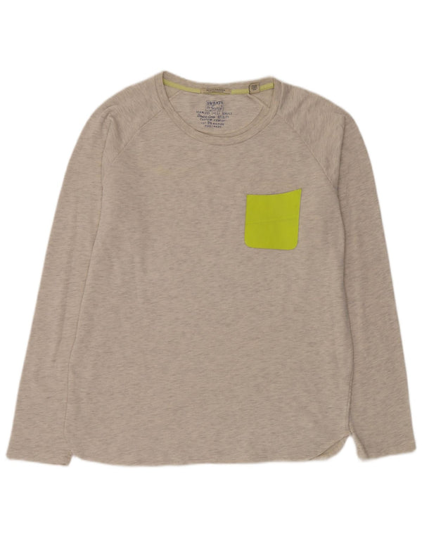 Scotch & Soda Sweatshirt Jumper XL Gris Moucheté Coton Homme
