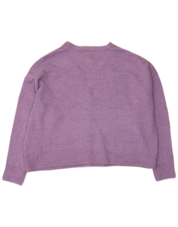 Marks & Spencer Cardigan court surdimensionné pour femme UK 16 Large Violet