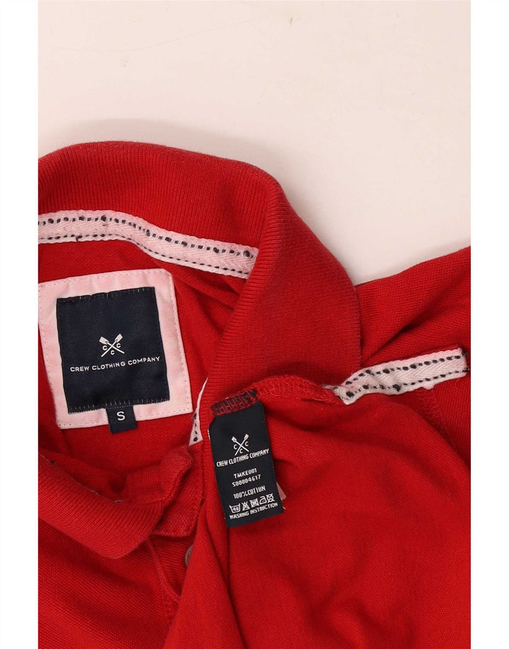 Crew Clothing Polo Homme Petit Rouge Coton