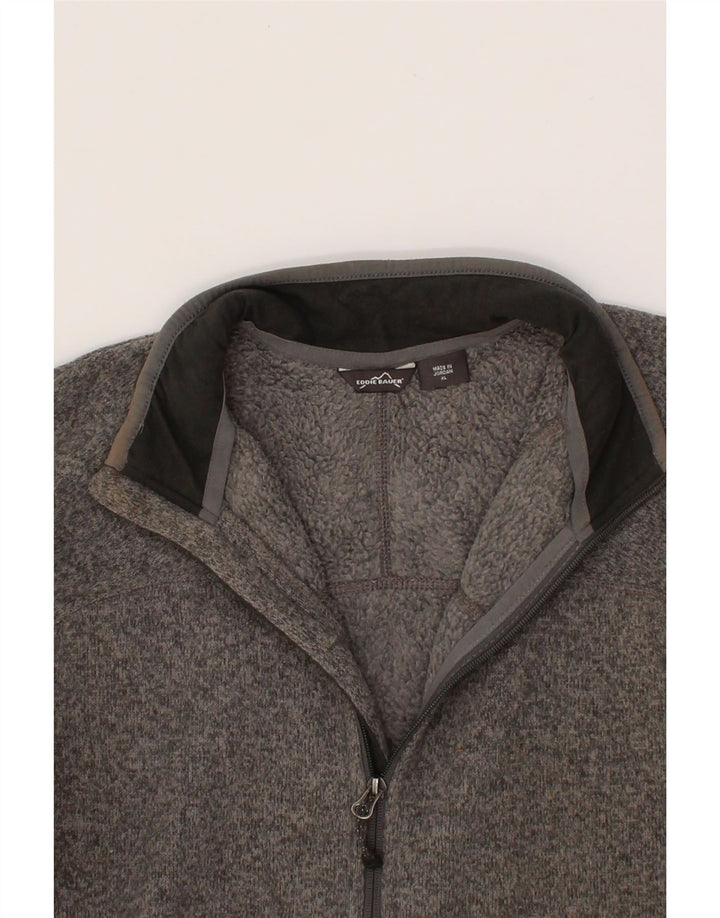 EDDIE BAUER Womens Tracksuit Top Jacket UK 18 XL Grey Polyester Vintage Eddie Bauer and Second-Hand Eddie Bauer from Messina Hembry 