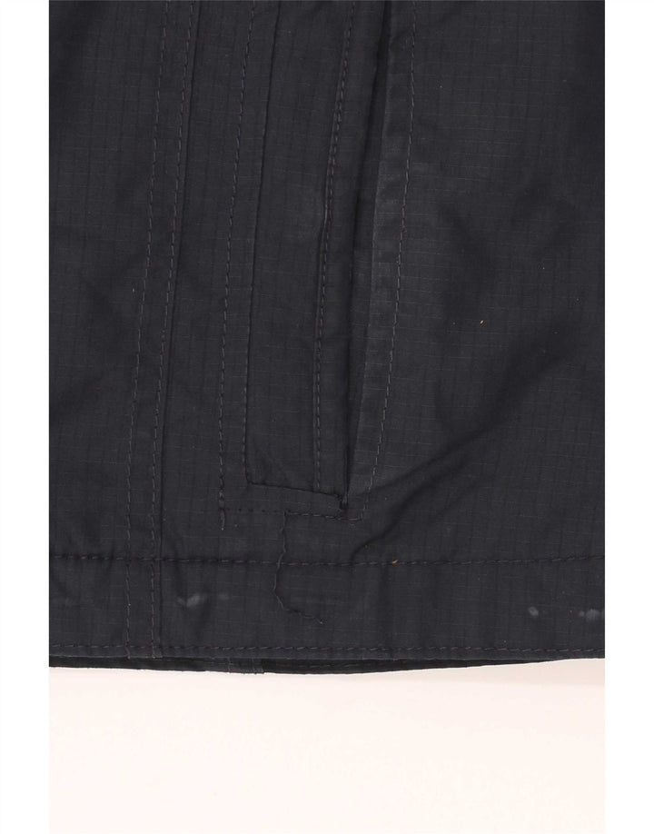 Hollister Veste coupe-vent à capuche pour femme UK 10 Small Bleu marine Polyester