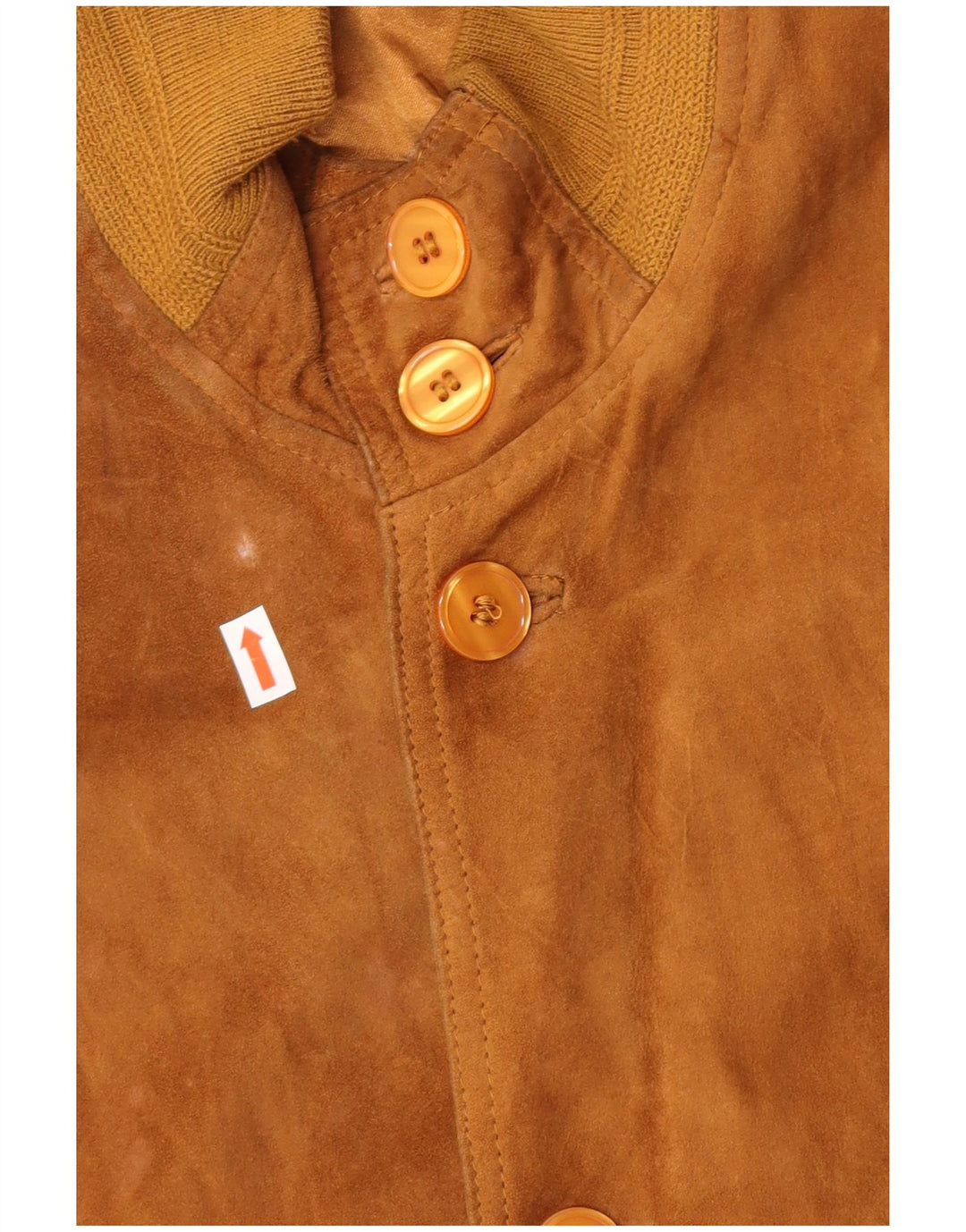 vintage Mens Suede Bomber Jacket IT 50 Grand Cuir Beige