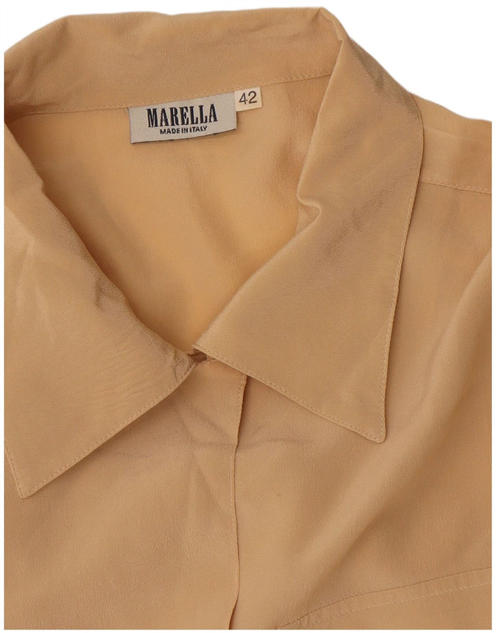 Marella Chemisier surdimensionné à manches courtes pour femme IT 42 Beige moyen