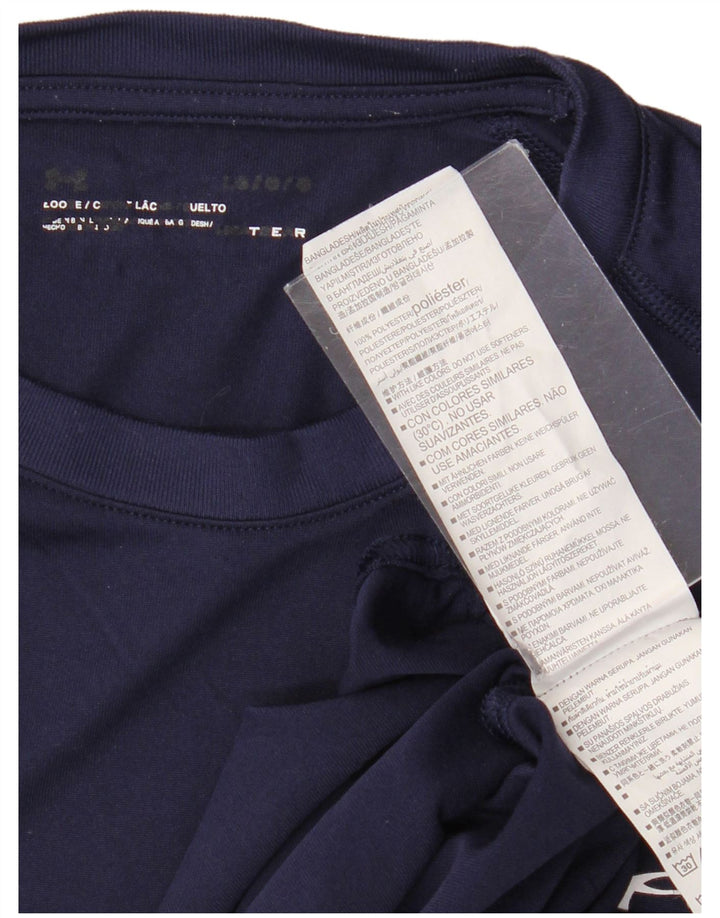 Under Armour T-Shirt Homme Haut Large Bleu Marine Polyester