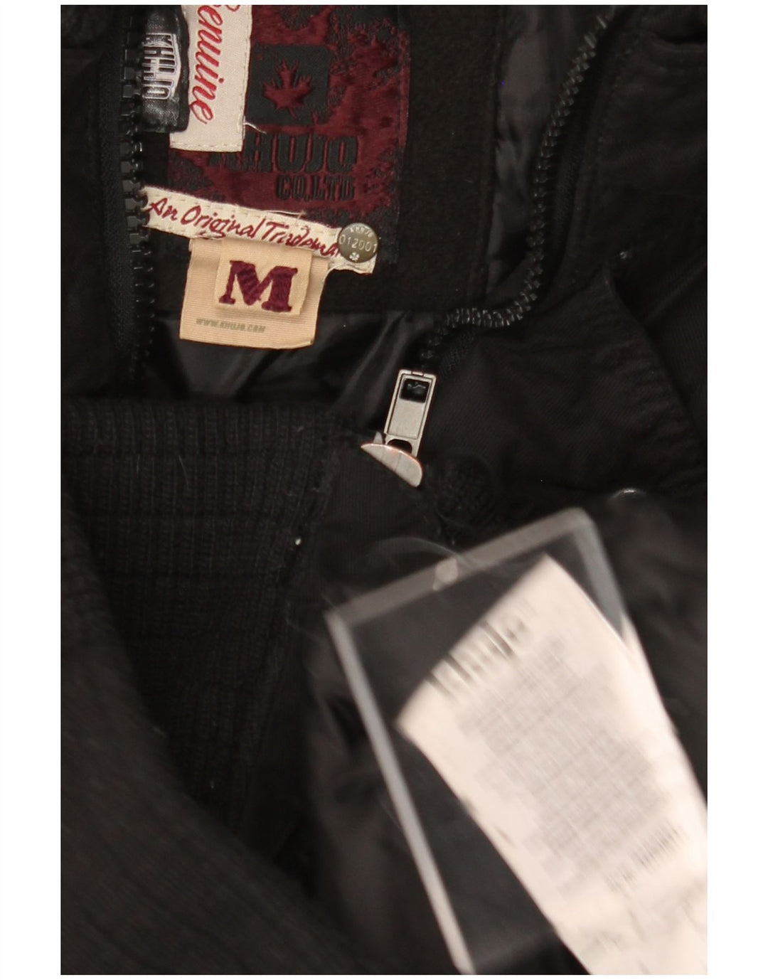 KHUJO Veste Parka à capuche pour femme UK 12 Medium Noir Polyester