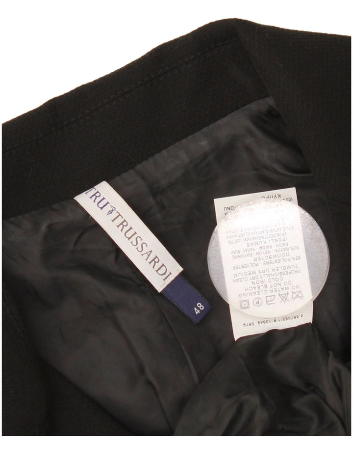 Trussardi Veste Blazer 3 Boutons Femme IT 48 XL Noir Polyester