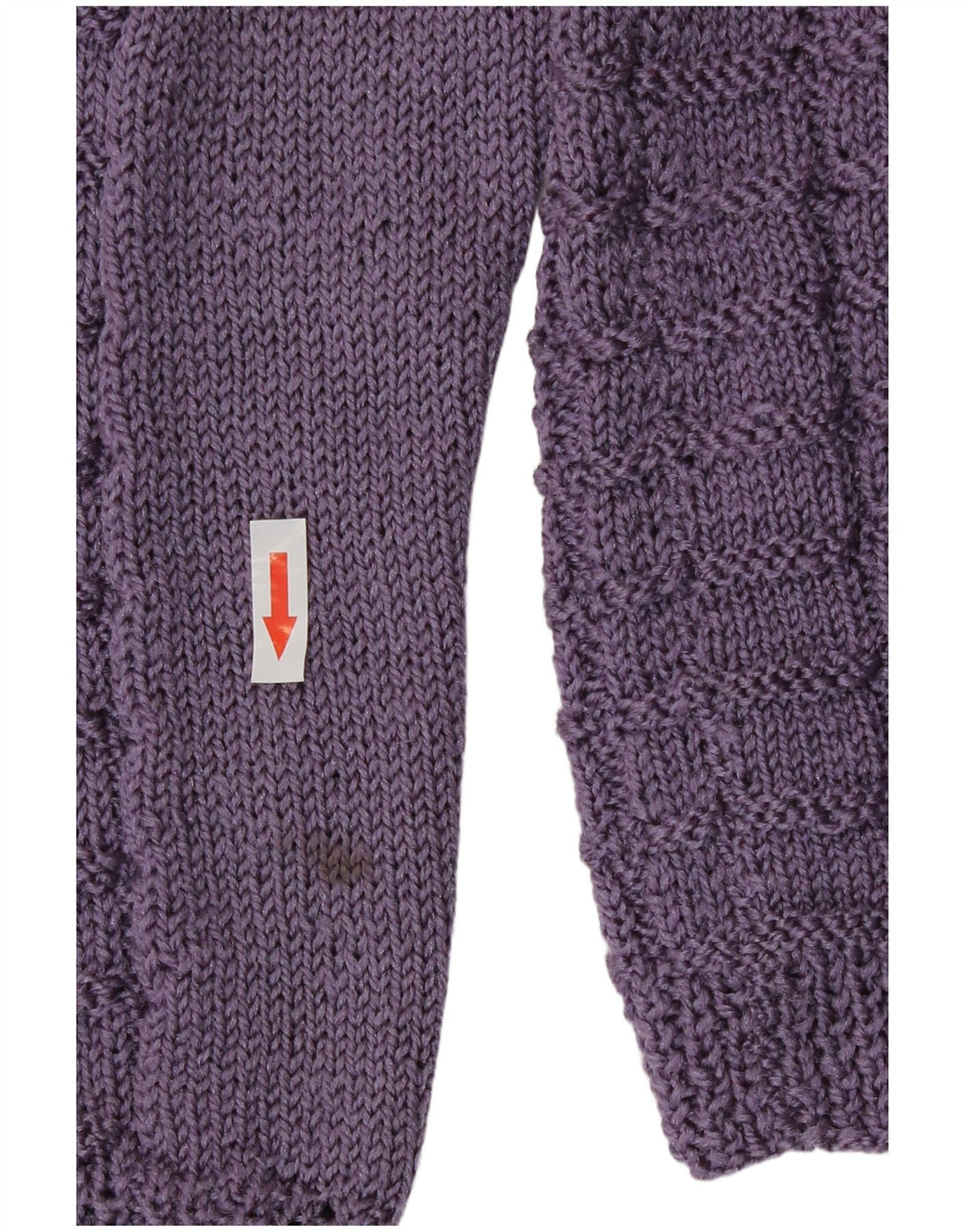 vintage Femme Cardigan Pull UK 14 Moyen Violet