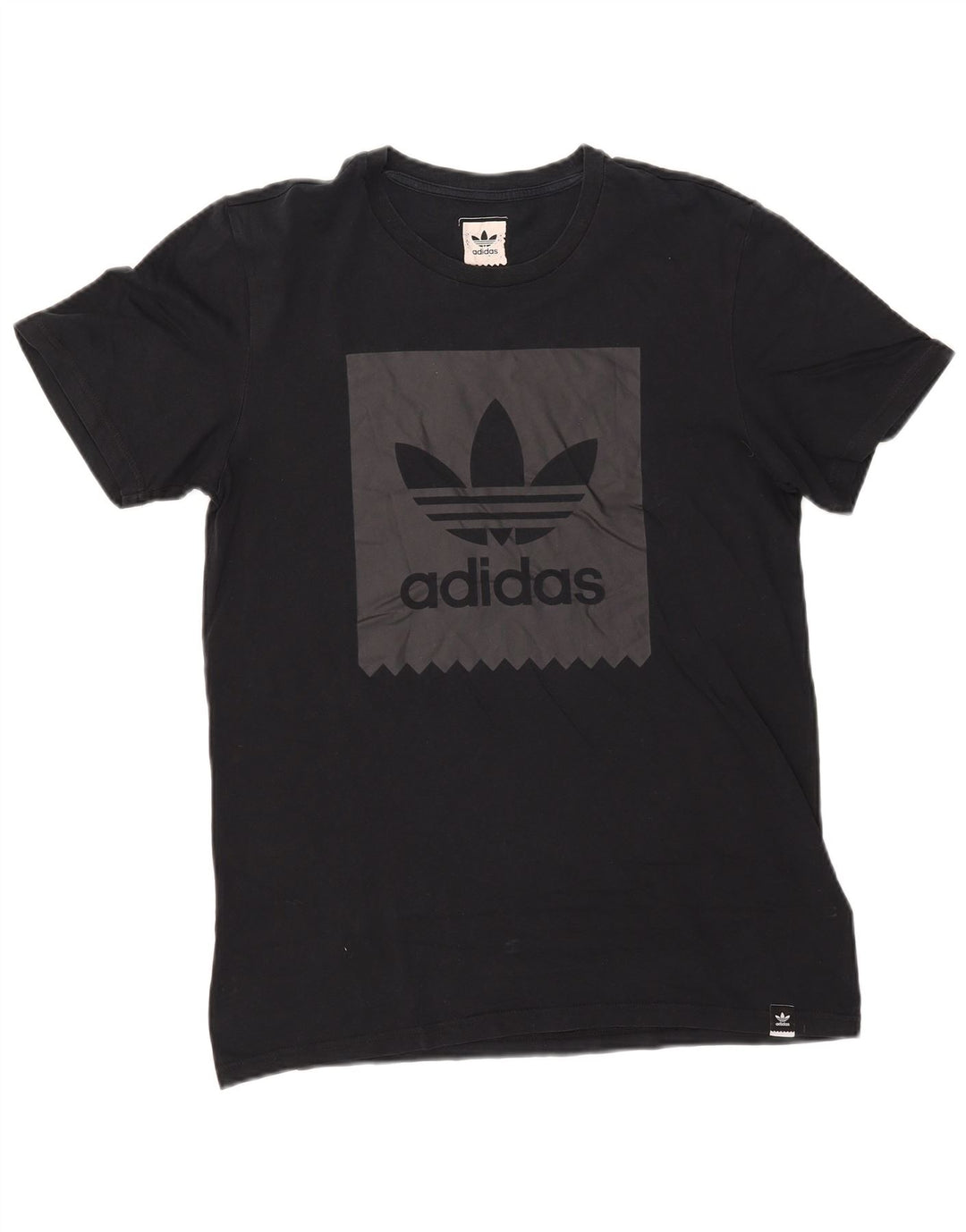 Adidas T-Shirt Graphique Homme Bleu Marine Moyen Coton