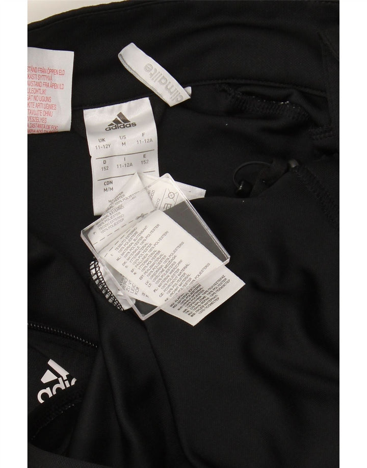 ADIDAS Veste de survêtement Climalite Garçon 11-12 ans Noir Polyester