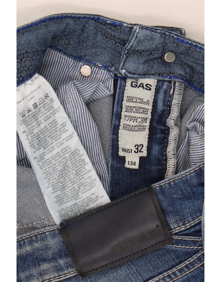 Gas Jean Slim Homme W32 L34 Bleu Coton