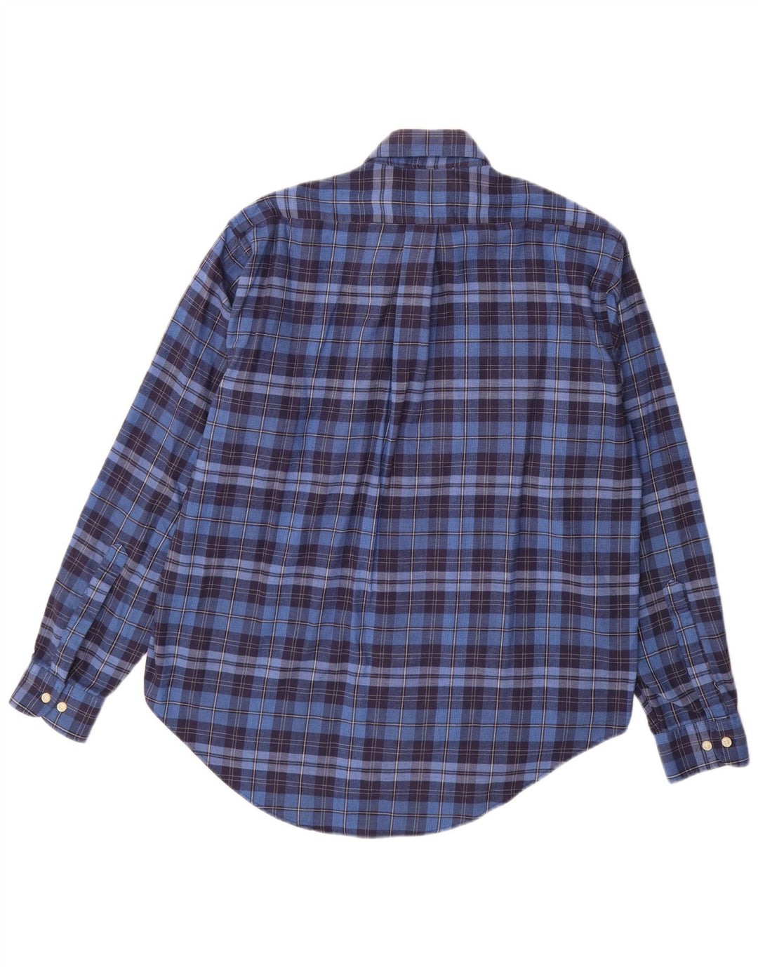 MC Kenzy Chemise Flanelle Homme Bleu Moyen Carreaux Coton