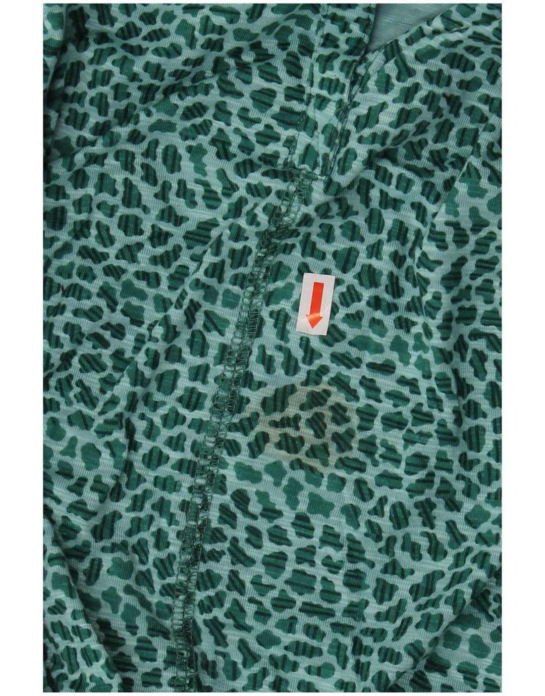 L.L.BEAN Chemisier à manches 3/4 pour femme UK 22 3XL Vert imprimé animal