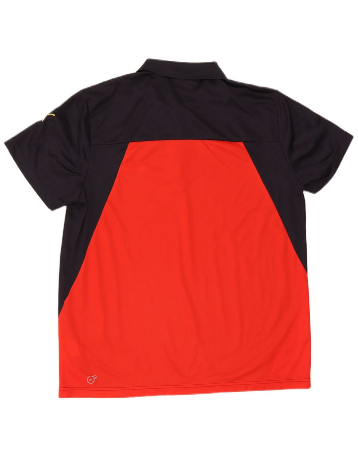 Puma Polo XL Homme Bleu Marine Colorblock Polyester