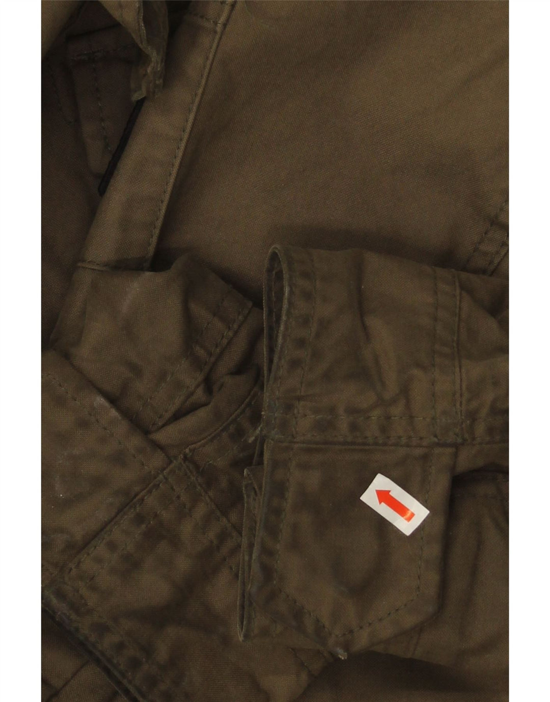 Superdry Veste militaire pour homme UK 40 Large Kaki Coton