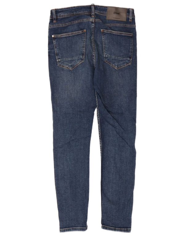 Zara Jean skinny pour homme EU 40 Medium W31 L29 Bleu Coton