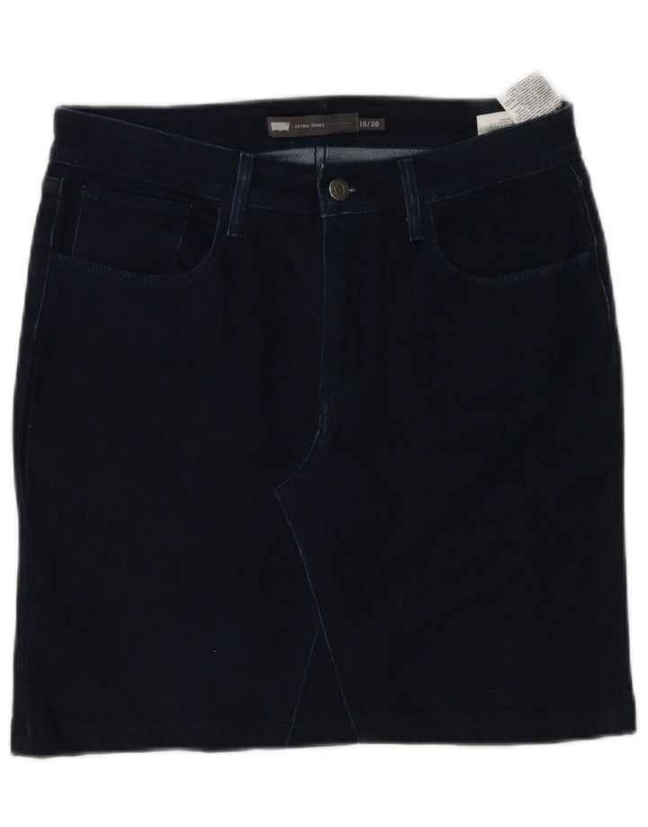 Levi's Jupe en Jean W30 Femme Bleu Marine Moyen Coton