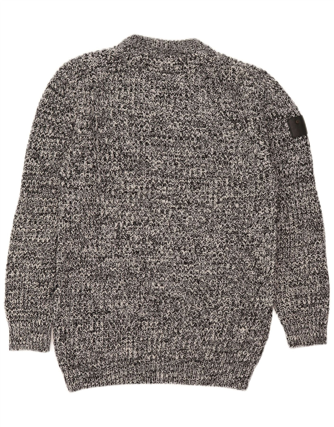 Superdry Pull ras du cou pour homme, grand, gris moucheté