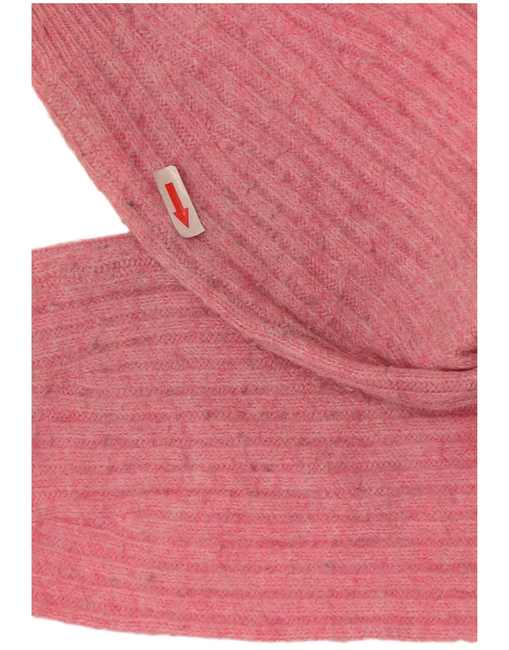 Marks & Spencer Pull cardigan court pour femme UK 14 Acrylique rose moyen