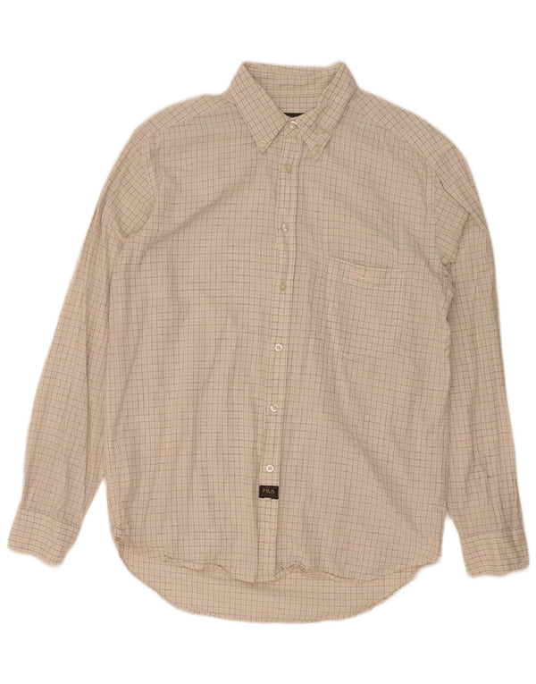 Fila Chemise Homme Beige Moyen Carreaux Coton