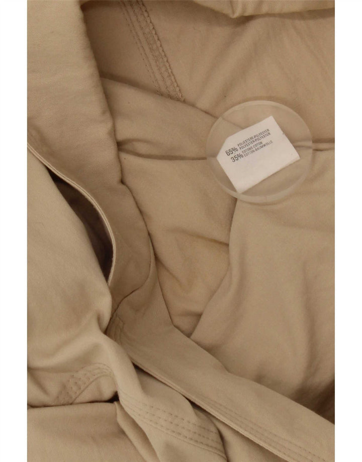 Stefanel Veste blazer courte à 2 boutons pour femme UK 16 Large Beige Polyester