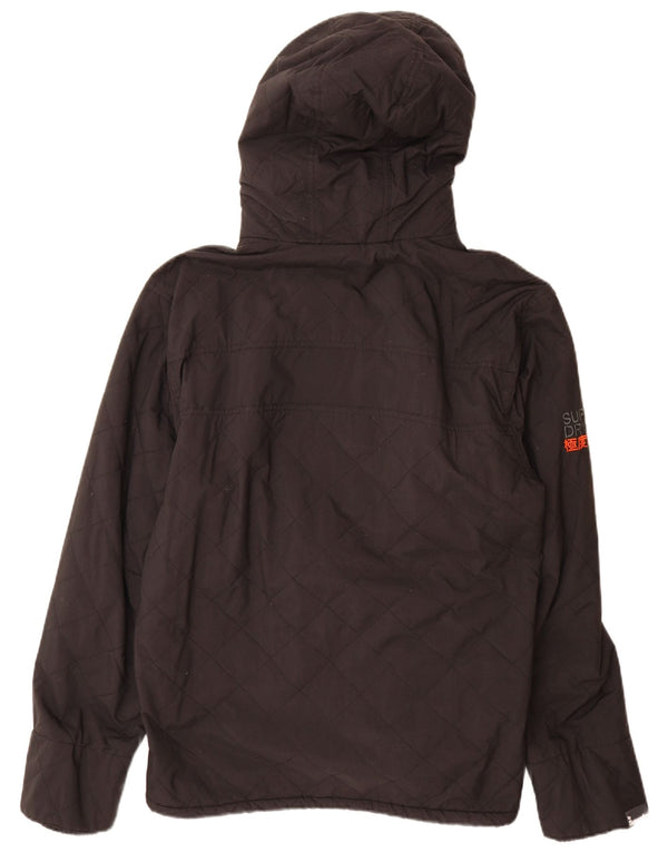 Superdry Veste coupe-vent à capuche Windcheater pour homme UK 44 2XL Noir Nylon